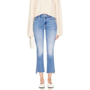 Mother Insider crop step fray Jeans